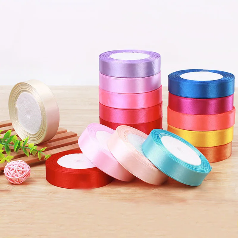 20 мм Атлас ленты наборы сделай сам DIY ткани одежда для свадьбы, дня рождения подарок на Рождество, Хэллоуин для обертывания коробок упаковка для конфет