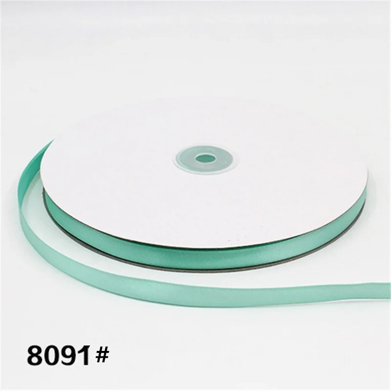 Tiffany Blue Новинка, высокое качество, 100 ярдов/рулон, 1 см, корсажные атласные ленты, украшения для рождественской вечеринки, сделай сам, бант, ленты для поделок, открыток, подарочная упаковка - Цвет: Tiffany Blue