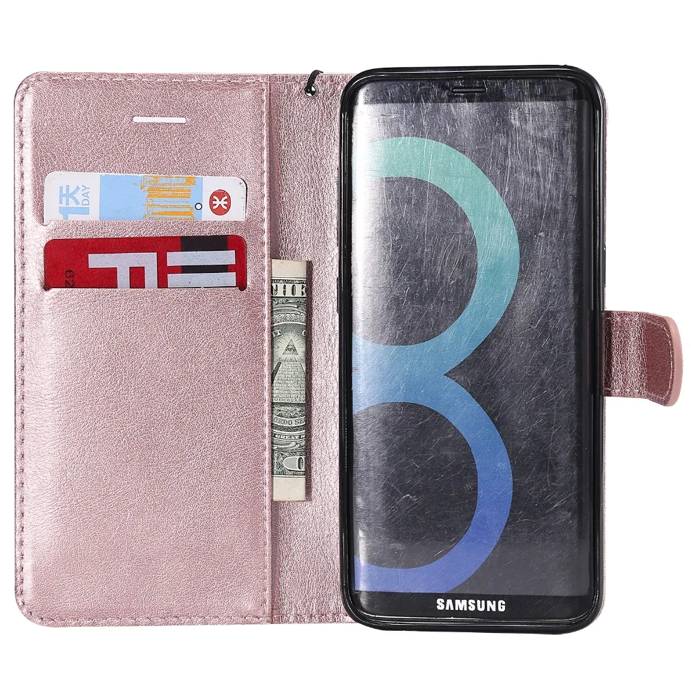 Чехол кошелек из искусственной кожи для Samsung Galaxy S3 S4 S5 S6 S7 Edge S8 S9 S10 E Plus Note 3 4 8 9 C9
