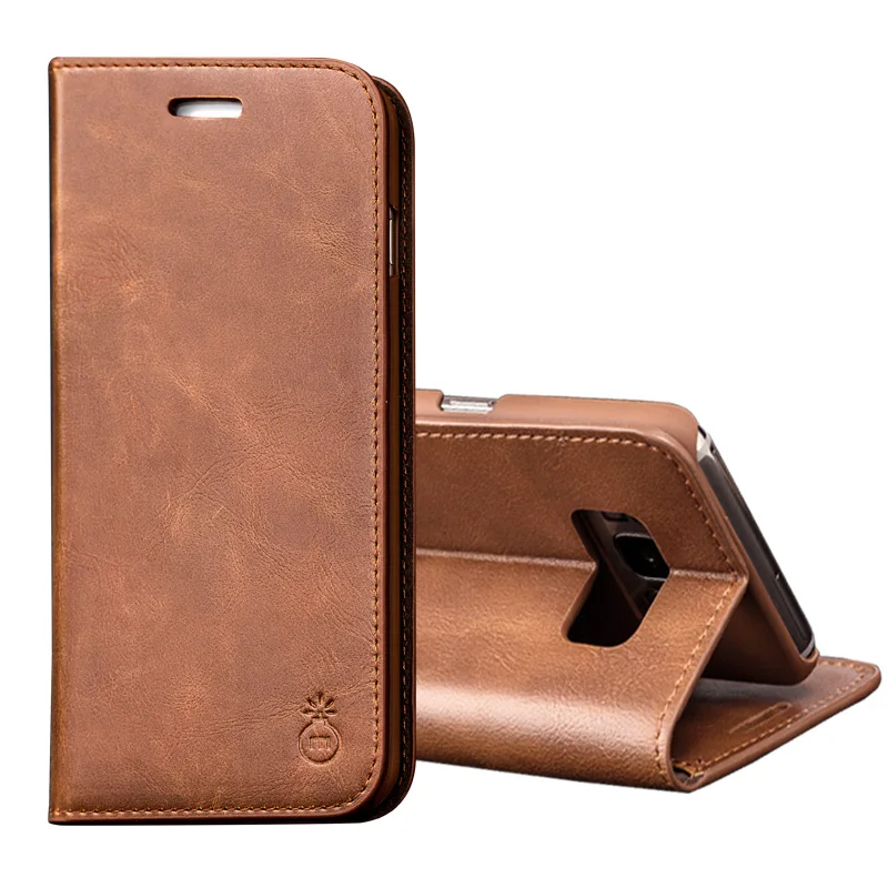 Роскошный чехол для телефона Galaxy Note 8 откидной Чехол Samsung S6 S7 S8 Edge Plus S5 S4 Кожаные