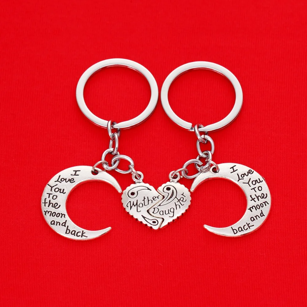 Комплект из 2 предметов с подвеской I Love You to the Moon and Back Cloud ожерелье для матери и