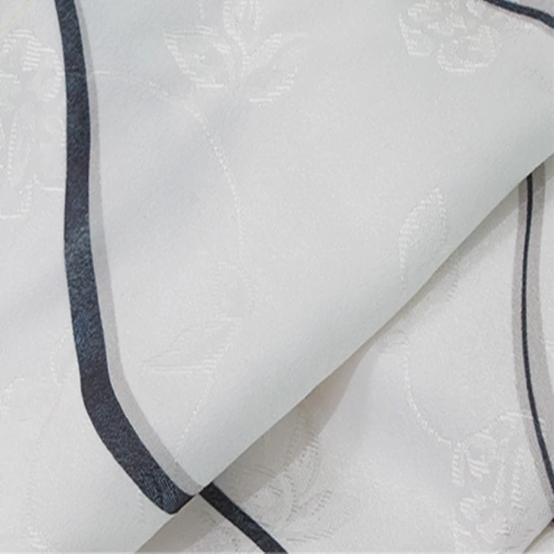 Полосатые шторы с принтом тюль оконная панель прозрачная вуаль для современной