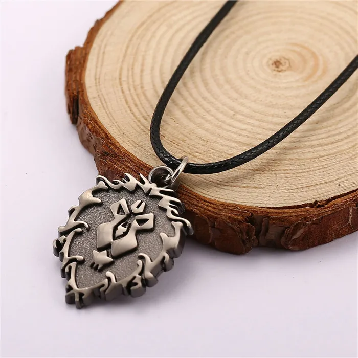 Готическое ожерелье в стиле панк Посеребренная бронзовая подвеска с логотипом The