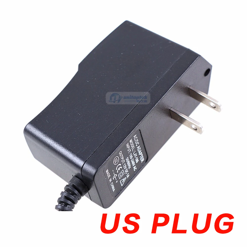 10 шт./лот CCTV камера питания DC 12V 1A к AC 110-240V адаптер квалифицированный для EU/US/UK/AU Plug |