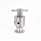 Регулируемый предохранительный клапан для сброса давления, три зажима 1,5 дюйма, 0,5-5 бар, санитарный ферментатор из нержавеющей стали SUS 304 для пивоварения