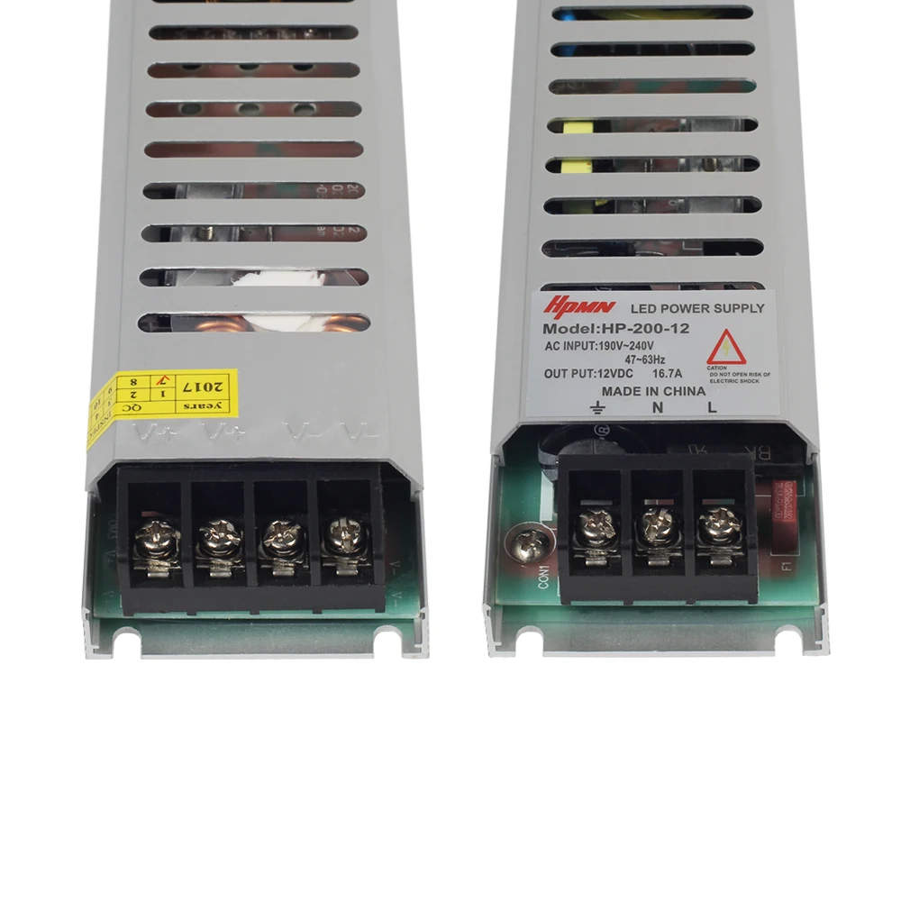 12V ультра тонкий импульсный источник питания 200W освещение трансформатор
