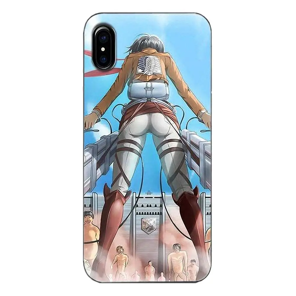 Tpwxnx ТПУ чехол аниме японский атака на титанов для Apple iPhone 4 4S 5 5C 5S SE 6 6S 7 8 Plus X |