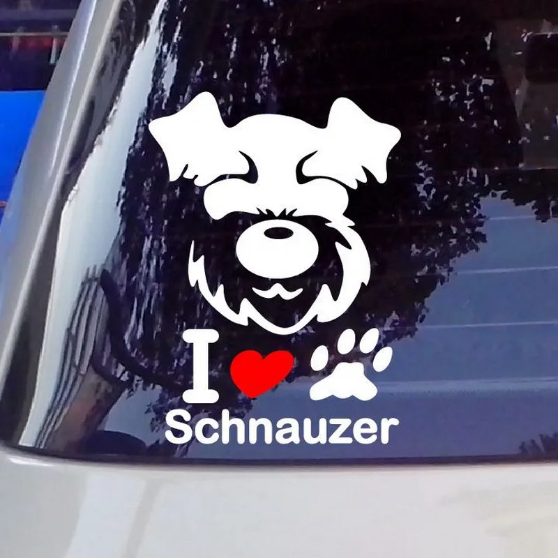 Виниловая наклейка Schnauzer водонепроницаемые наклейки для собак автомобильные и