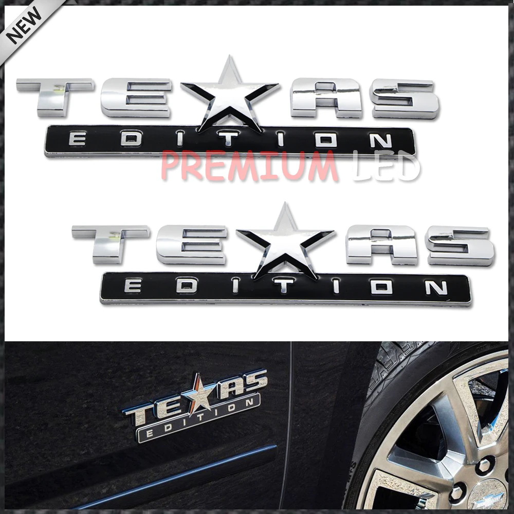 2 шт. хромированные 3d эмблемы для Chevrolet Silverado GMC Sierra (также универсальные Ford или Dodge