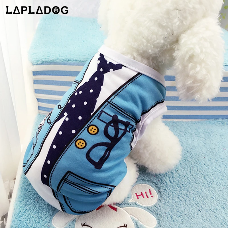 8 видов летних жилетов для собак из мультфильмов футболка пальто щенков костюм
