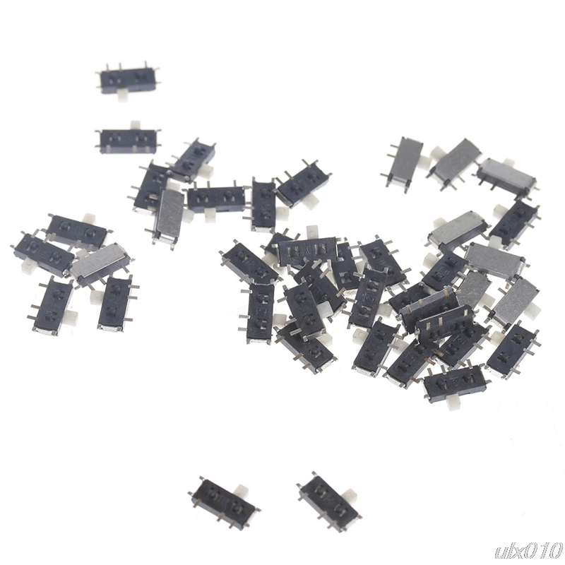 50 шт. мини 7 Pin ВКЛ/ВЫКЛ 1P2T SPDT MSK 12C02 SMD тумблер скользящий переключатель для MP3 MP4 S08