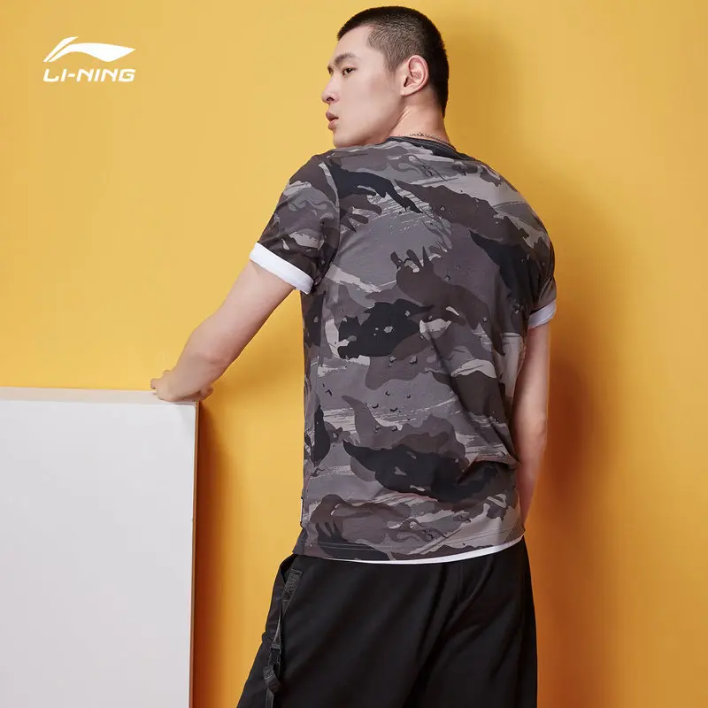 Li-Ning Мужская баскетбольная серия BAD FIVE Джерси Обычная посадка 100% хлопковая