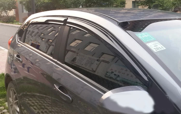 For touran Plastic Window Visor 2005-2015 Vent Shades Sun Rain Deflector Guard Auto Accessories 4PCS/SET | Автомобили и мотоциклы