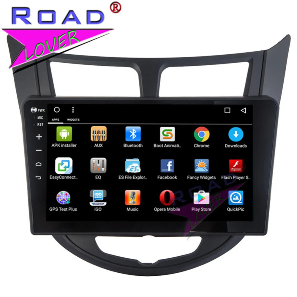 Roadlover Android 8 1 автомобильный ПК Мультимедийный радио плеер для Hyundai Verna 2010-2016 Стерео