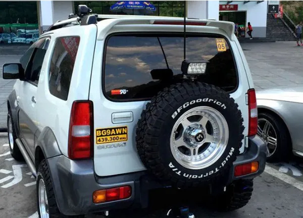 Для SUZUKI JIMNY спойлер 2007 2017 Высококачественный ABS Материал заднее крыло автомобиля