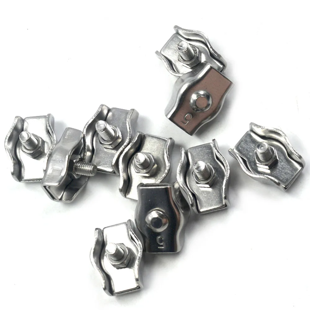 Серебряный зажим для кабеля зажимы провода 304 нержавеющая сталь Simplex M5 набор из