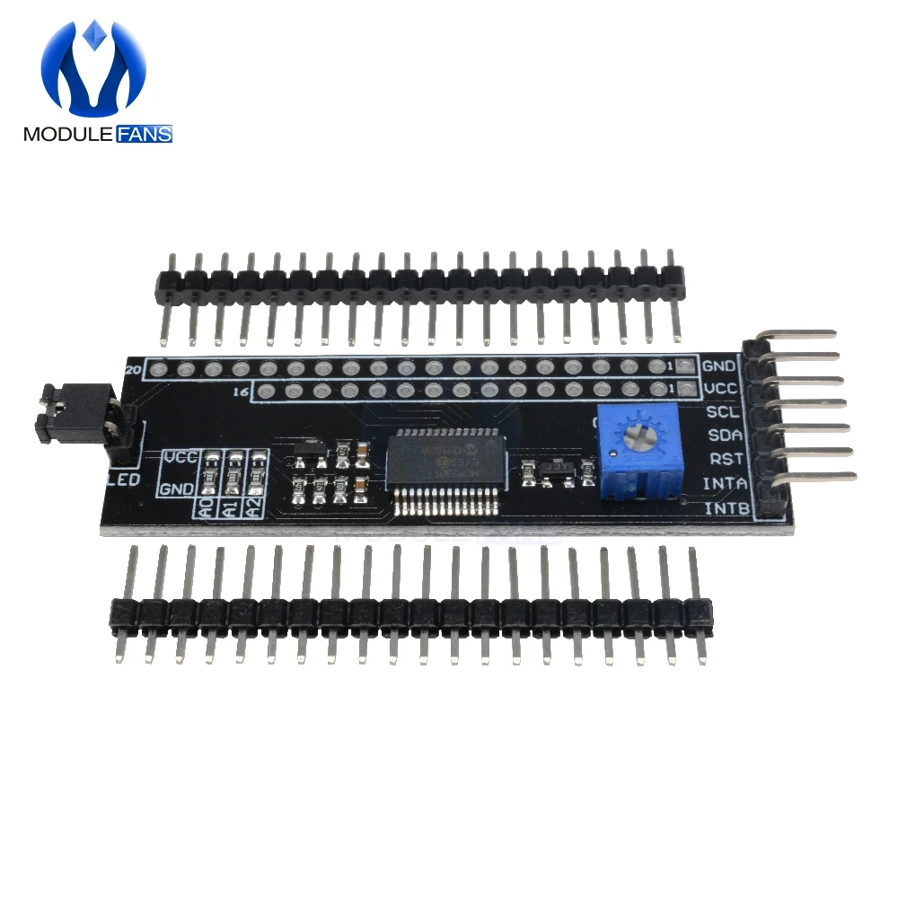 MCP23017 12864 128*64 lcd igc IIC TWI последовательный интерфейс SPI плата адаптера модуль преобразователя для Arduino 1602 2004 с контактами