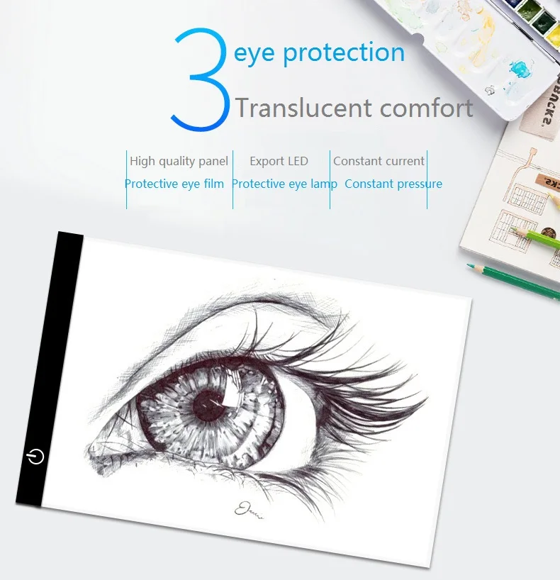 Горячая Распродажа 1 шт. графический планшет светодиодный для рисования тонкий