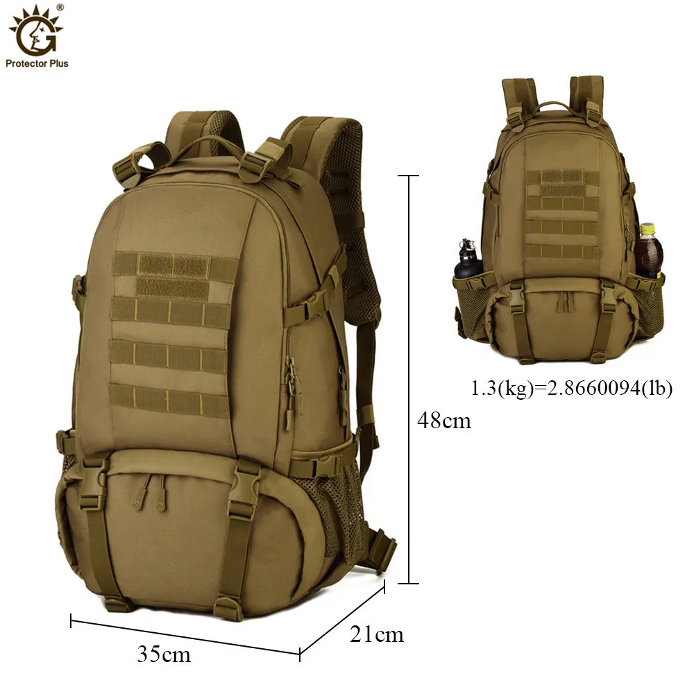 40L Outdoor Sport Military Tactical climbing mountaineering Backpack Camping Hiking Trekking Rucksack Travel outdoor Bag | Спорт и