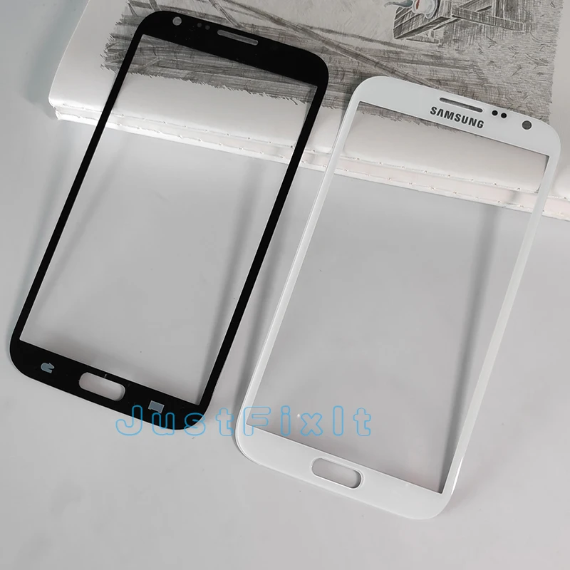 10 шт./лот для Samsung Galaxy Note 2 N7100 GT N7105 Note2 ЖК дисплей Сенсорная панель передние