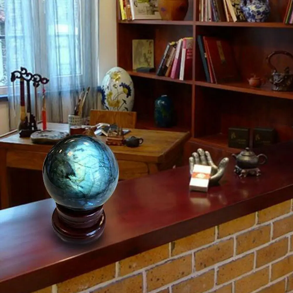 Природный лабрадорит кварц аметистовый шар хрустальный целебный цитрин