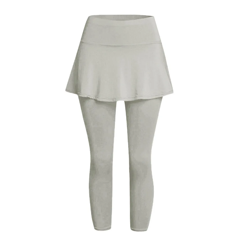 Pantalones Cargo Para Mujer, женская повседневная юбка, леггинсы, брюки для тенниса, спорта, фитнеса, укороченные кюлоты, брюки-кюлоты
