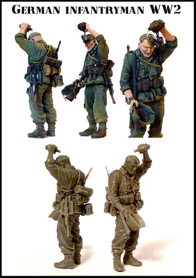 Немецкий набор моделей INFANTRYMAN WW2 1/35|resin model kits|model kitresin |