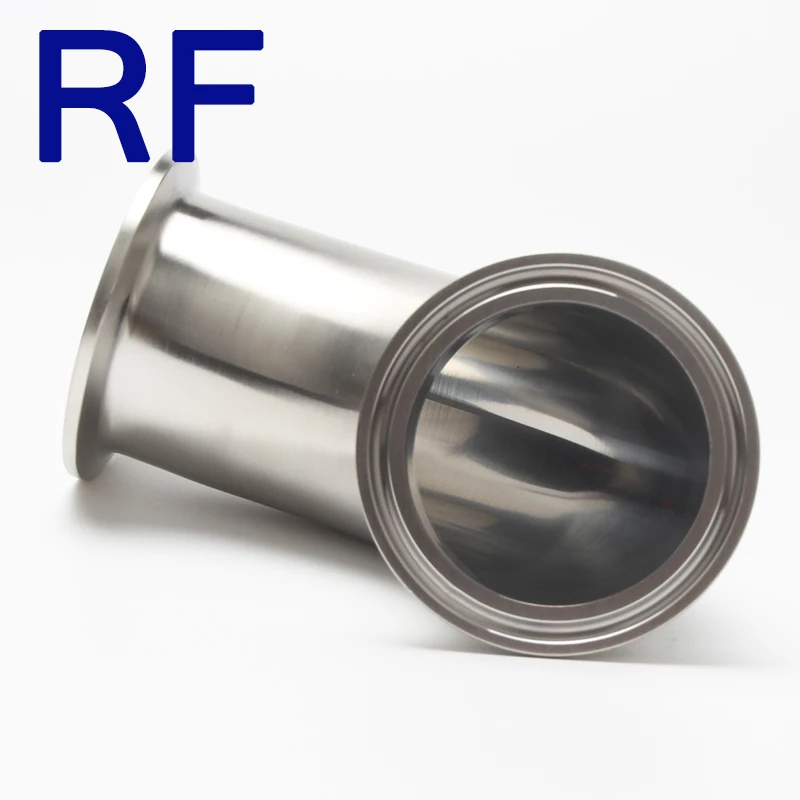 RF 2 &quotSS304 90 градусов локоть изгиб Tri Clamped Ferrule санитарные трубы из нержавеющей
