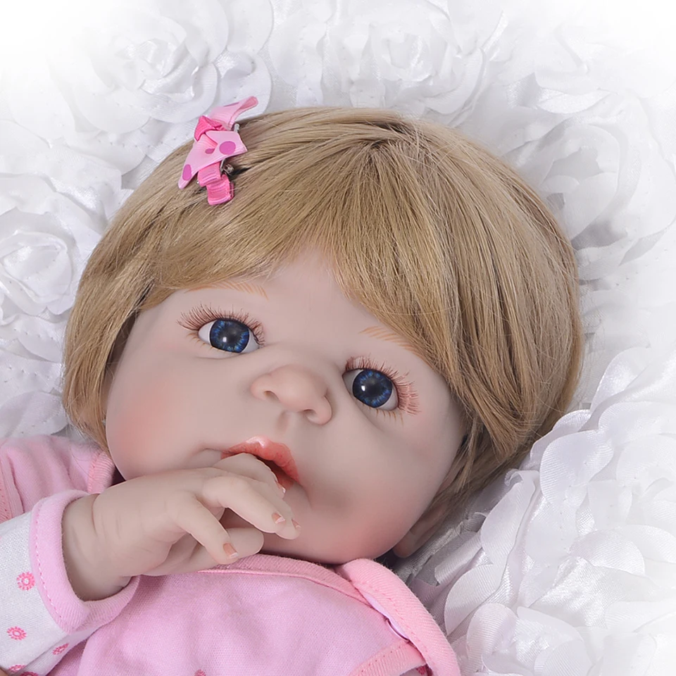 NPK Dolls toys 55cm Soft Silicone Reborn Baby Realistic Doll 22 Inch Full Vinyl BeBe Boneca For Girls | Игрушки и хобби