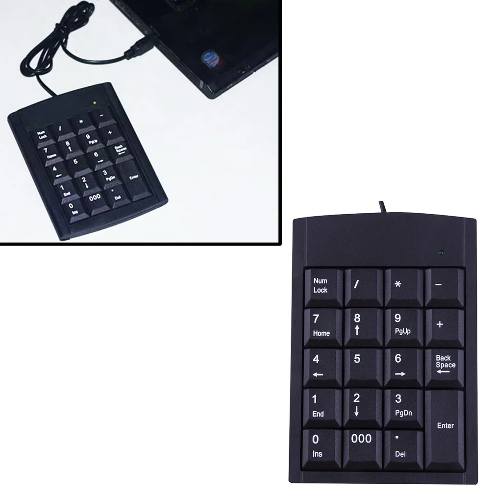 19 клавиш Мини USB цифровая клавиатура Проводная адаптер для ноутбука ПК Windows|mini usb