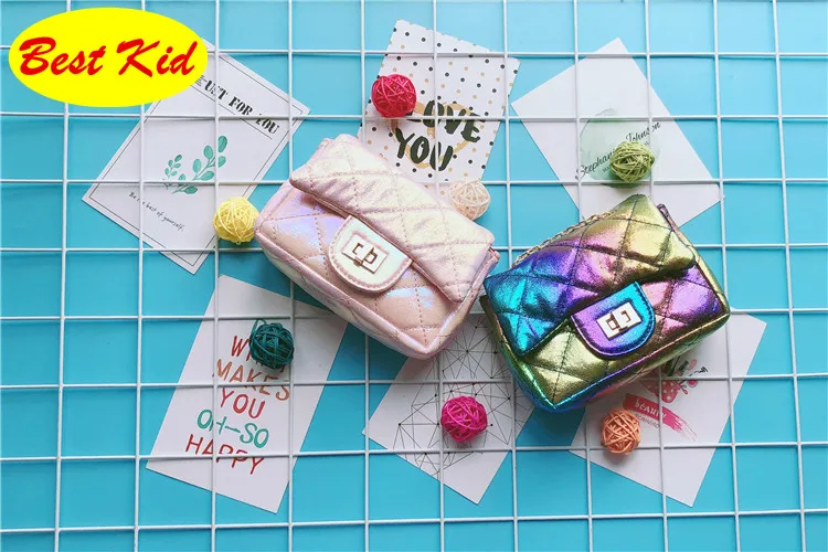 BestKid сумки! Новое поступление, детская модная сумочка с радугой, маленькая сумка-мессенджер для маленьких девочек, вечерние сумки для малышей, детские сумки SMT073