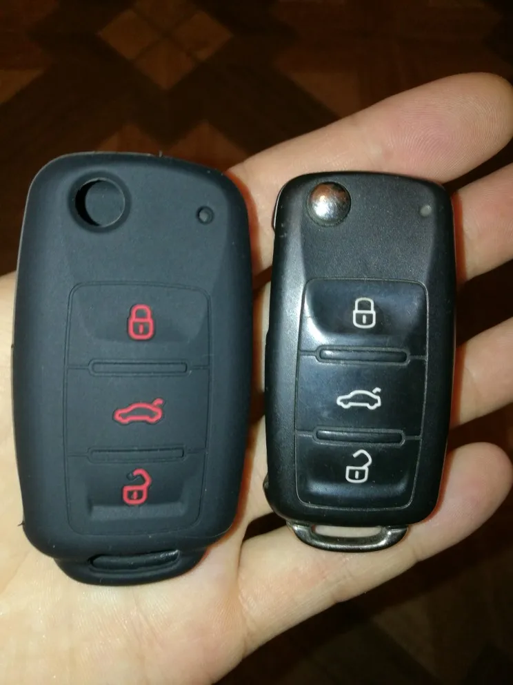 Силиконовый чехол книжка для ключа с дистанционным управлением VW Golf Passat Beetle Rabbit