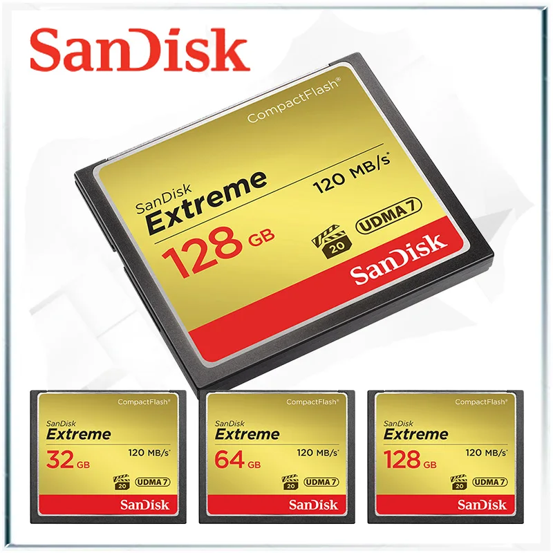 Карта памяти sandisk extreme compact flash 128 ГБ компактные флеш карты 64 Гб cf карта 32 cartao de memoria