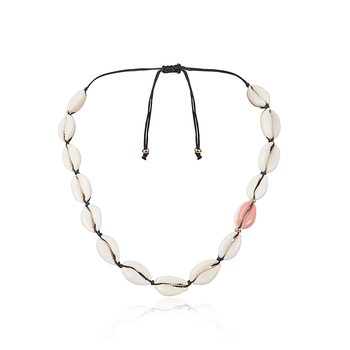 2019 модное красочное ожерелье чокер Cowrie в виде синей ракушки для женщин и девушек