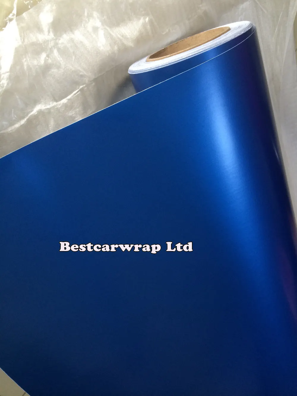 Матовая синяя виниловая пленка PROT WRAP S для автомобиля с электрическим голубым