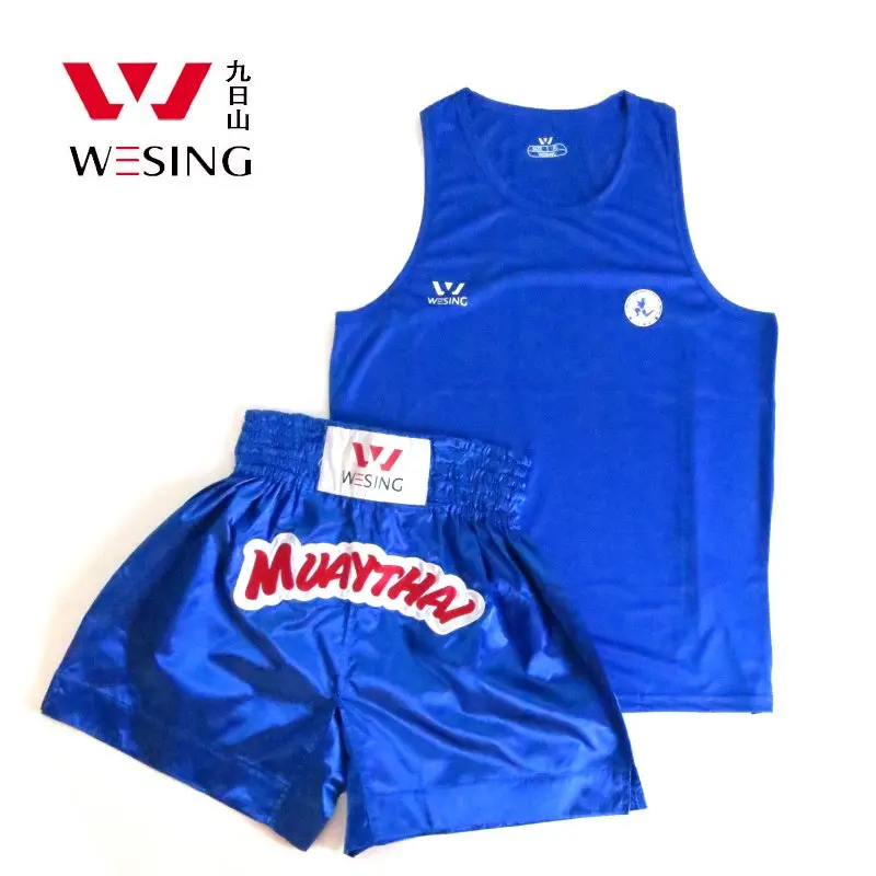 Фото Профессиональный костюм Muay Thai, футболка, шорты, Муай Тай, боксерская униформа, тренировочная одежда MMA, большой размер №4