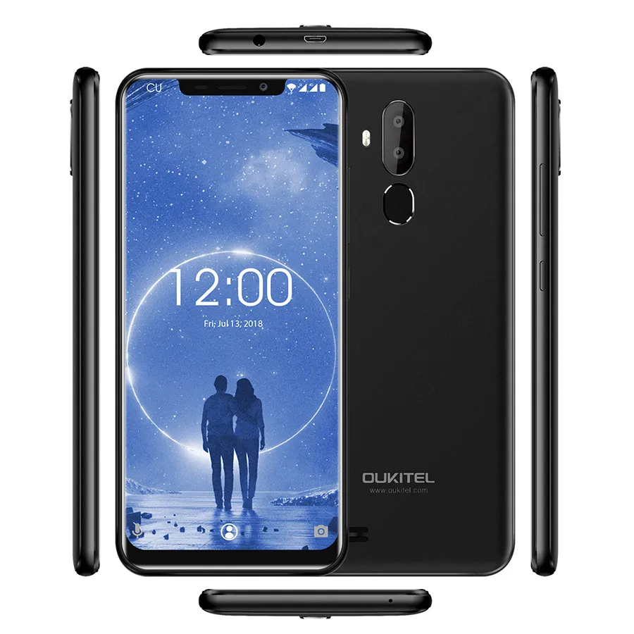 Oukitel C12 6 18 &quot18:9 Android 8 1 распознавание лица 3300 мАч MT6580 четырехъядерный 2 Гб RAM 16 ROM 8MP +