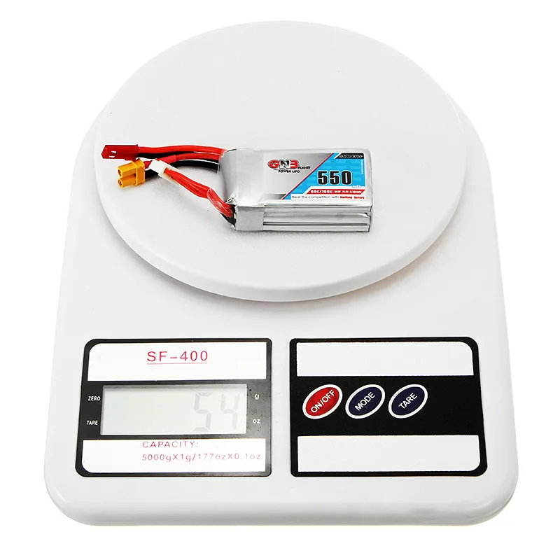 Новейшая партия Gaoneng GNB 11,1 V 550mAh 80C/160C 3S Lipo батарея JST/XT30 Разъем для RC гоночный Дрон Квадрокоптер мощность