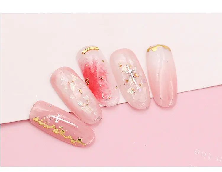 50 шт золото/серебро/pinkgold/черный сплав Стразы для дизайна ногтей металлический крест заклепки украшения для дизайна ногтей Япония модный тренд дизайн ногтей