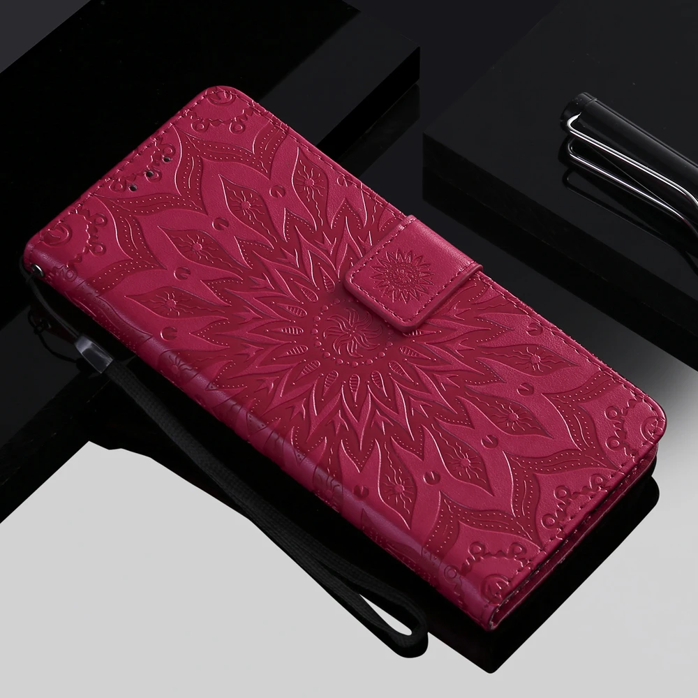 Чехол Sunjolly Flower флип-кошелек чехол для телефона с картой Samsung Galaxy S9 S8 Plus S7 S6 Edge S5 S4 S3
