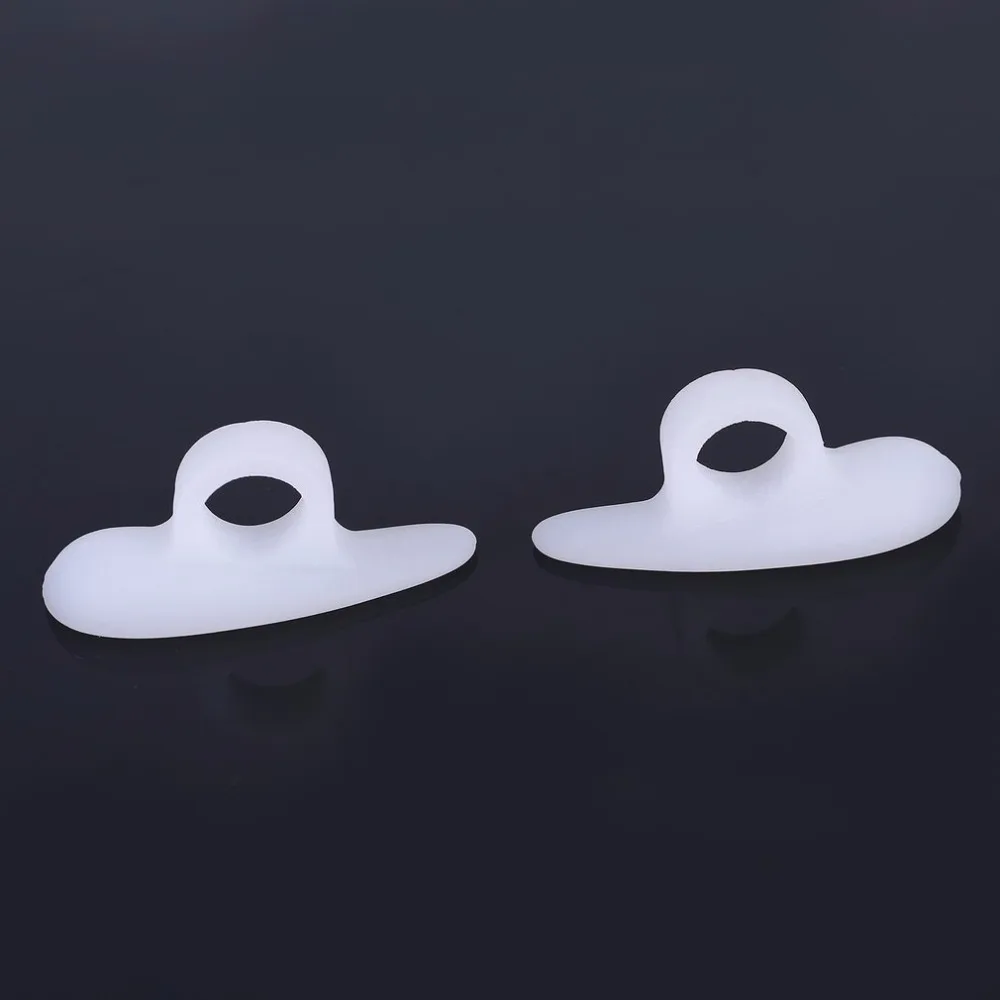 1pair Single Hole Hallux Valgus Foot Pain Relief Professional Silicon Toe Separator Orthotics Protection Adult Care | Красота и