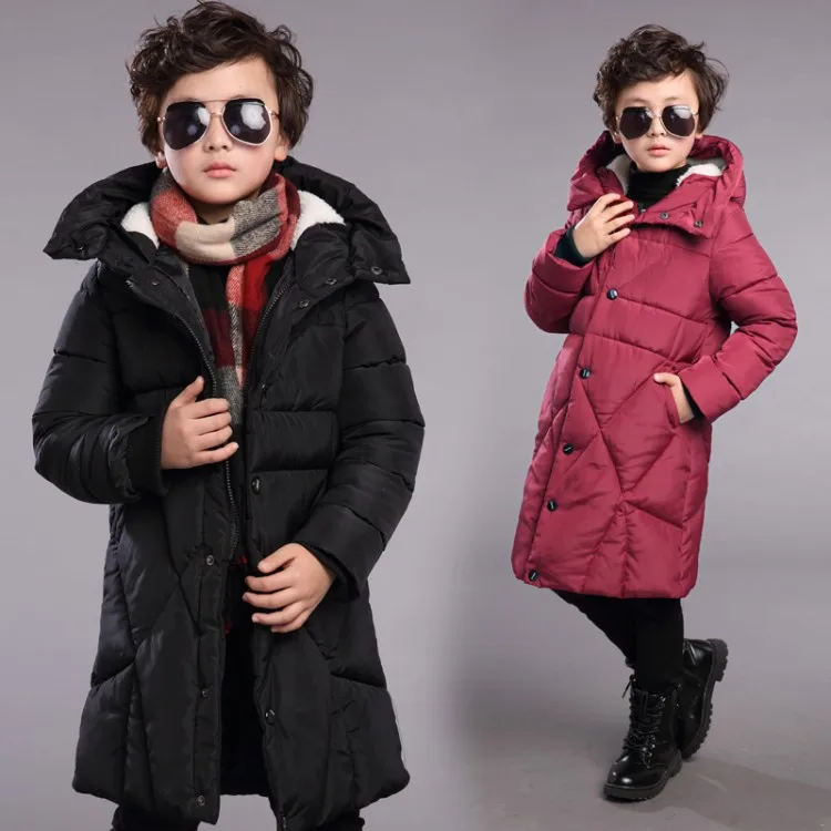 Детская одежда мода ребенок мужского пола долго дизайн лоскутное хлопка-ватник