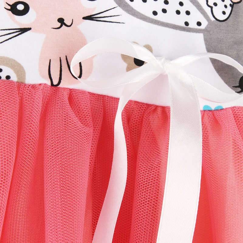 Summer Style Baby Girls Dress Cute Cartoon Rabbit Princess Newborn Cotton Infant Clothes Dresses for 1-4 Years Kids | Детская одежда и