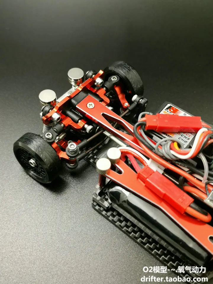 MINI-D, металлическая обновленная рама 1/28, дрифт, скорость гонки 1/24, четыре колеса, задний мини-пульт дистанционного управления, модель автомобиля