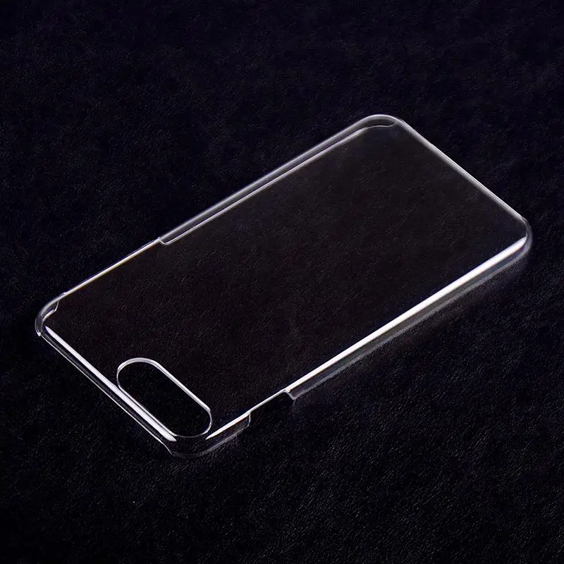 Ультратонкий жесткий пластиковый чехол для iPhone 7 прозрачная блестящая задняя