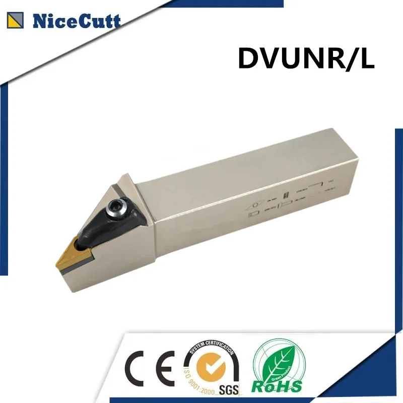 DVUNR2020K16/2525M16 Nicecutt внешний токарный инструмент держатель для внмг