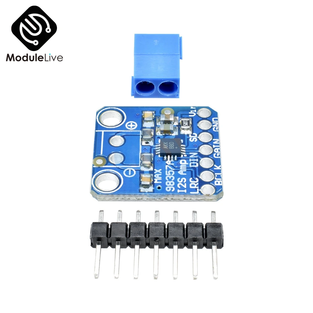 MAX08357 I2S IIS DAC 3 Вт моно усилитель класса D плата модуля разрыва для Arduino Zero Raspberry