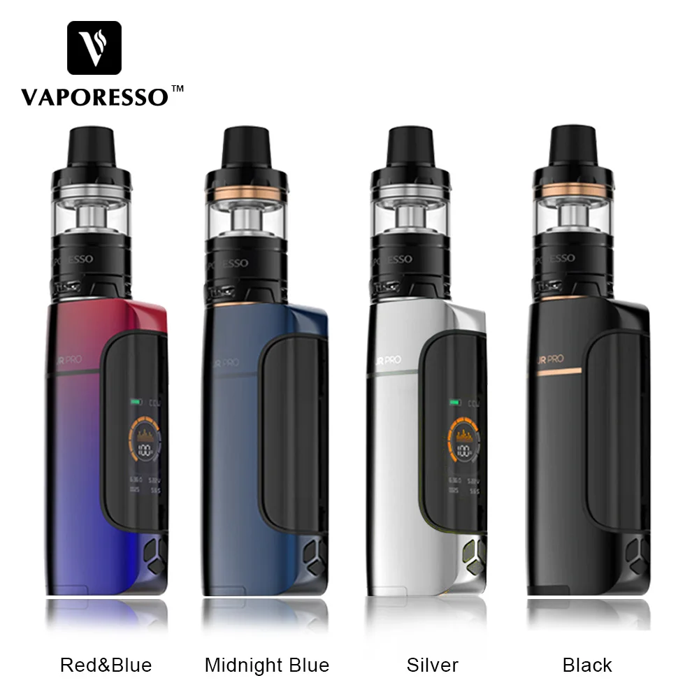 Оригинальная электронная сигарета Vaporesso Armour Pro 100 Вт TC Vape Kit Box Mod с 5 мл каскадным