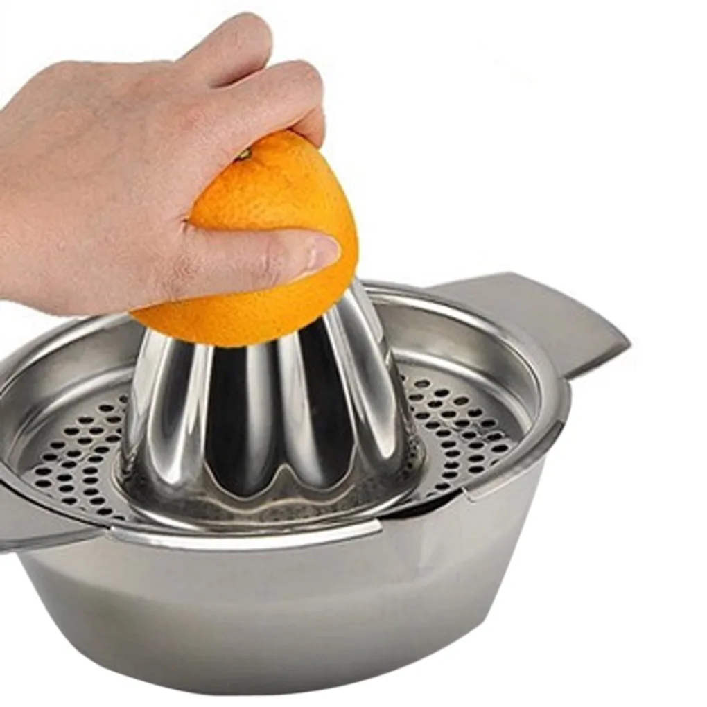 Stainless Steel Mini Manual Juicer Citrus Fruit Lemon Orange Press Squeezer Filter Bowl Household Kitchen Gadget | Дом и сад