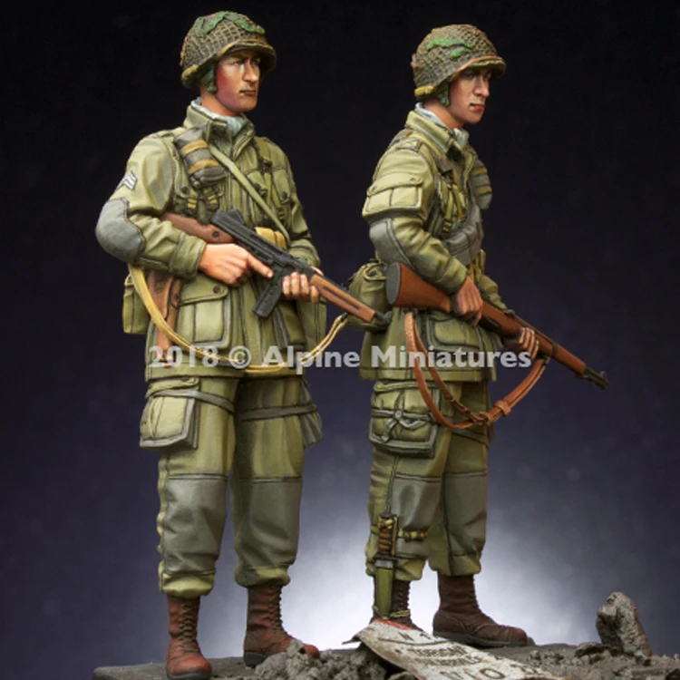 1/35 US 101st комплект солдатиков с 2 разными головками модель солдатика из смолы GK